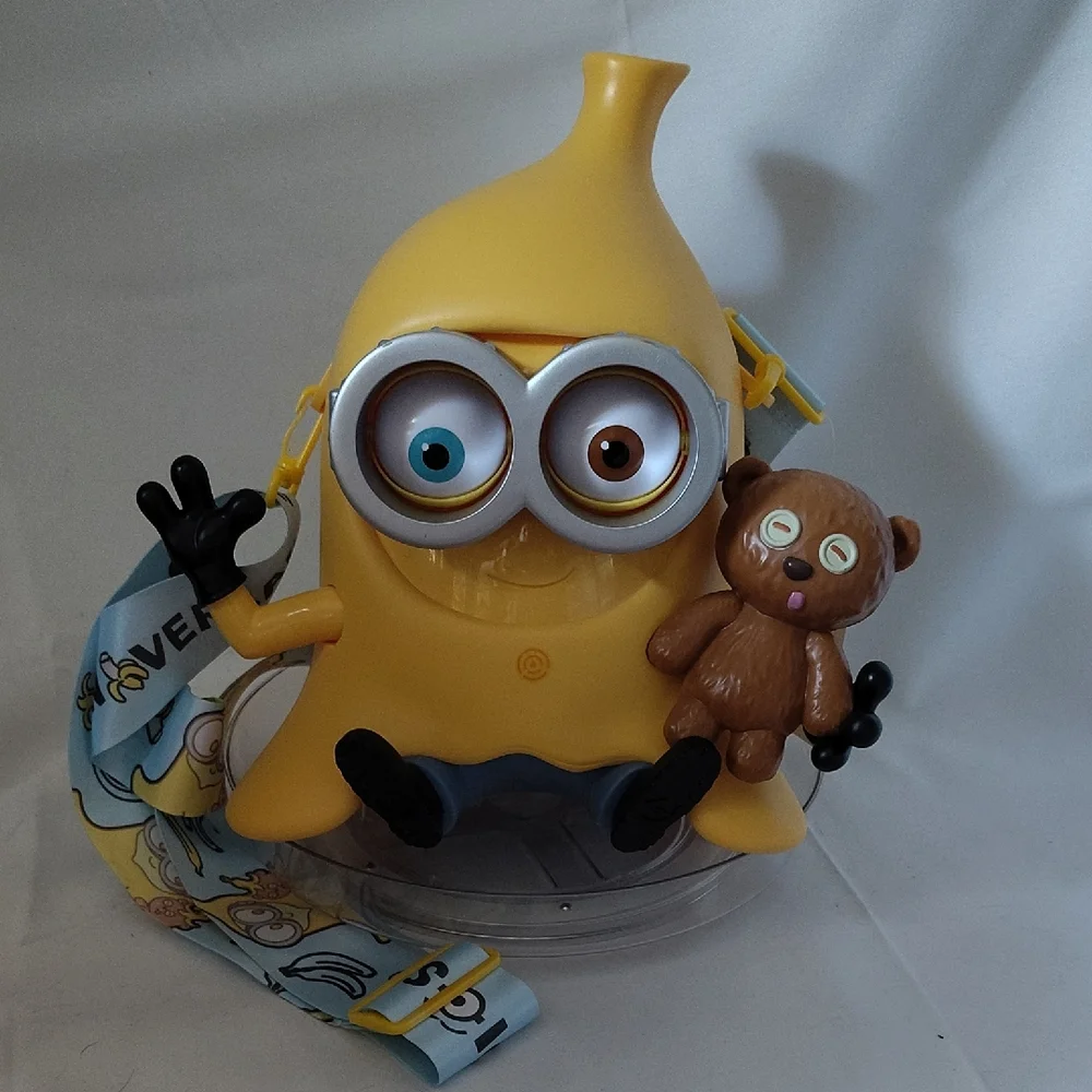 🍿Universal Studios Minions Bob W/ Tim Talking Popcorn Bucket (Turn Sound On) - Picture 1 of 10